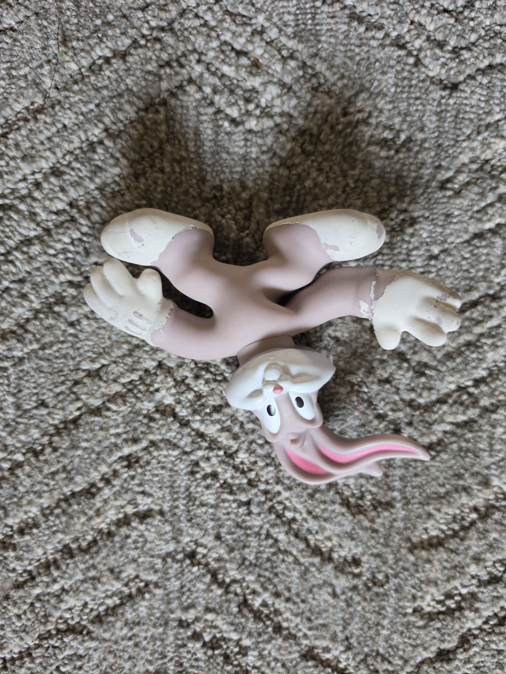 Pink Bunny Figure Kids Toy - Classic Cartoon Character